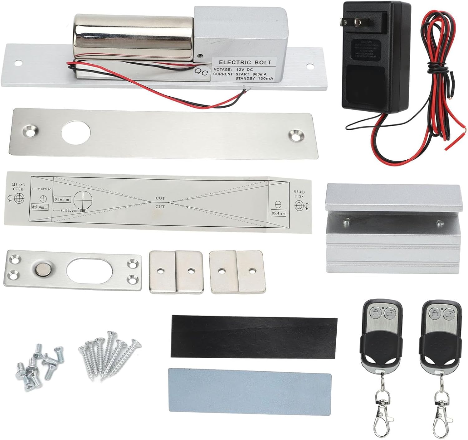 Amazon.com: [Upgraded] Electric Drop Bolt Lock Access System - Flush ...