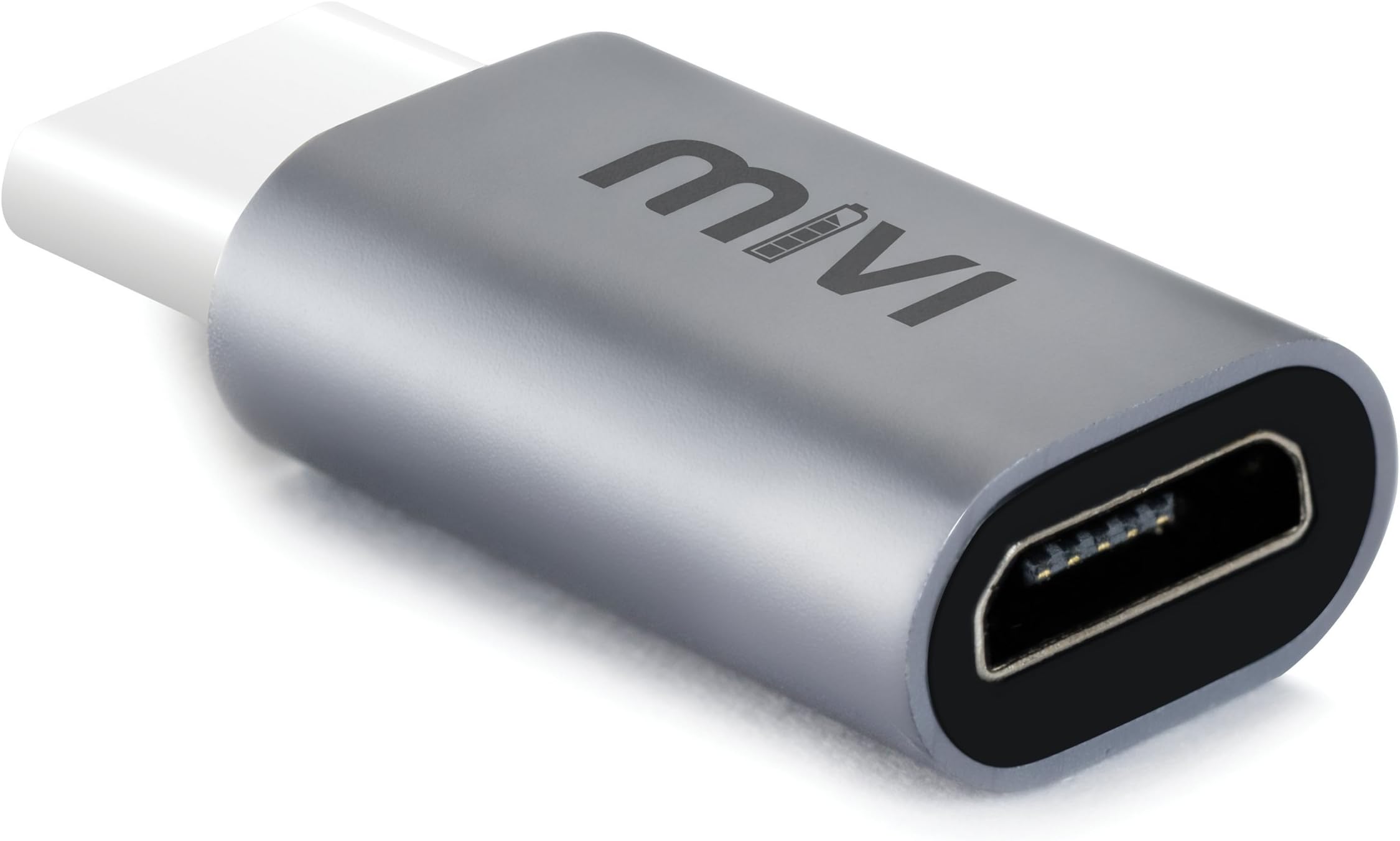 Mivi OAC2AMN Type-C to Micro USB OTG Adapter - (Space Grey)