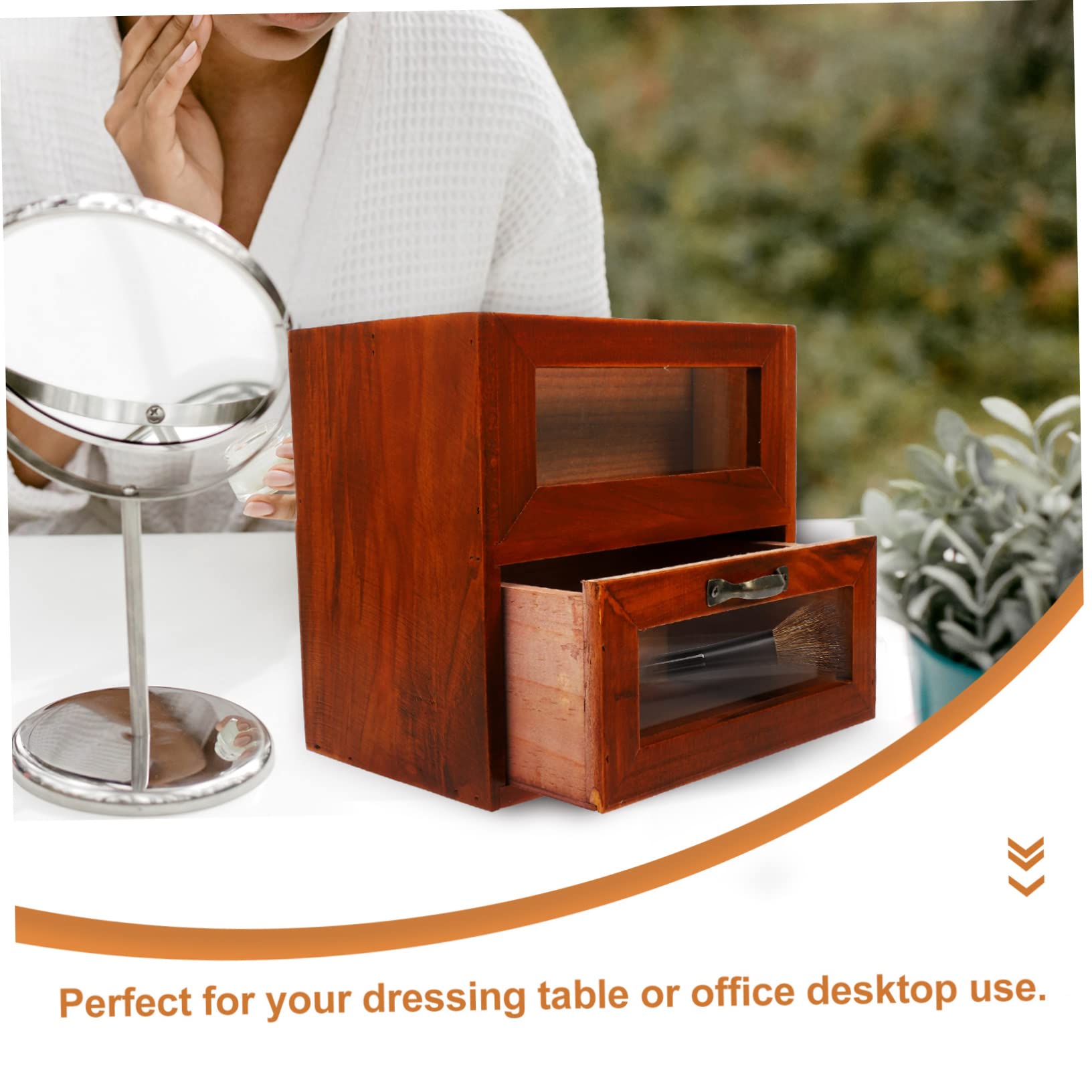 Cabilock Organisateur De Bureau Vintage Armoire De Rangement Support Pour Articles Et Papeterie Pour Maison