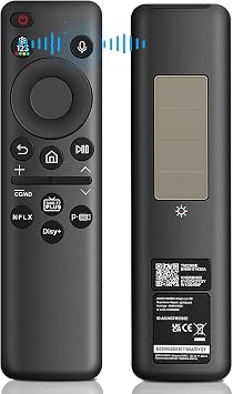 BN59-01432A Solar Voice Remote for Samsung TV, Bluetooth Rechargeable with Solar Charging, Compatible with Samsung 2023-2024 Neo QLED 8K Smart TVs, HDR Ultra HD, VG-TM2360E