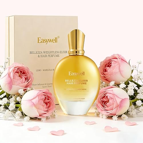 EASYWELL Hair Perfume for Women, Leave In Conditioner Spray, Mothers day gifts, Hair Spray Women with Vitamin B5, Floral, 2.5 Fl Oz