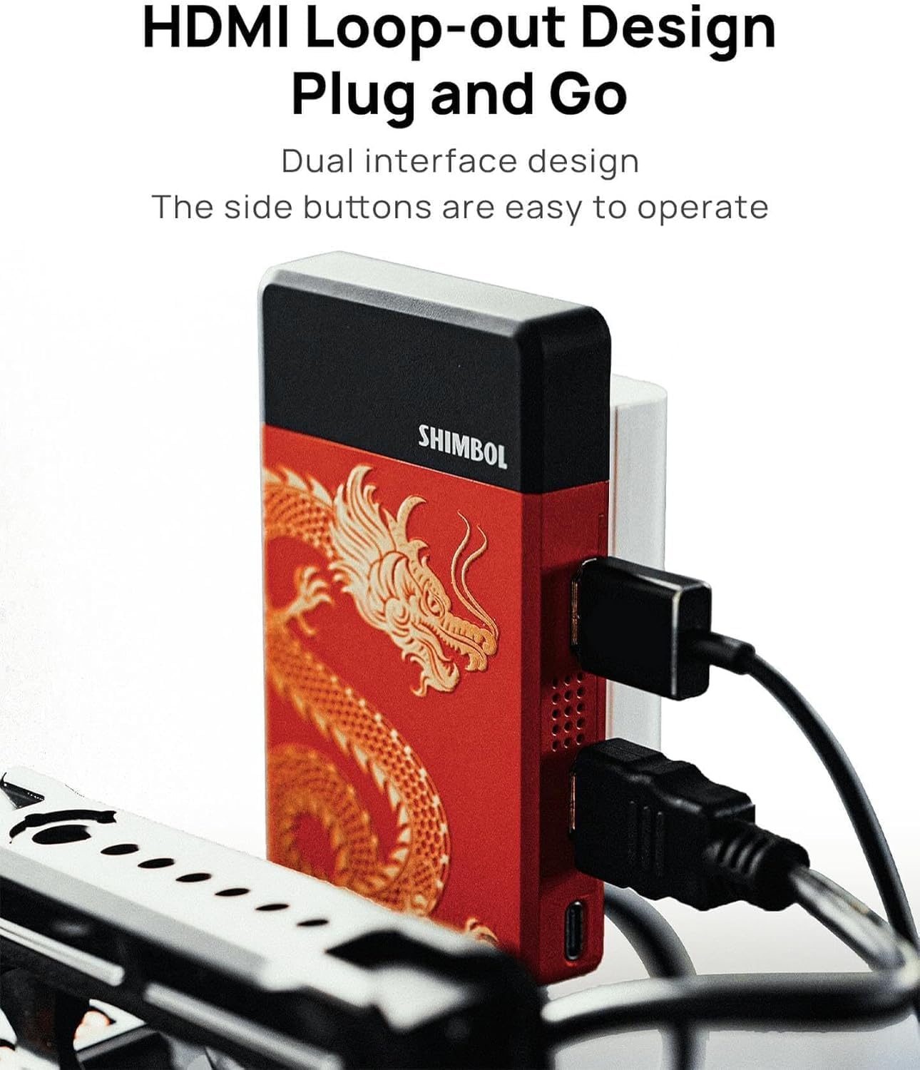 TP MINI Wireless Video Transmission System Wireless HDMI 1080P60 Transmitter Receiver, 70ms Built-in Antenna Intelligent Channel Switching Low Latency for Android HDMI Video Transmitter