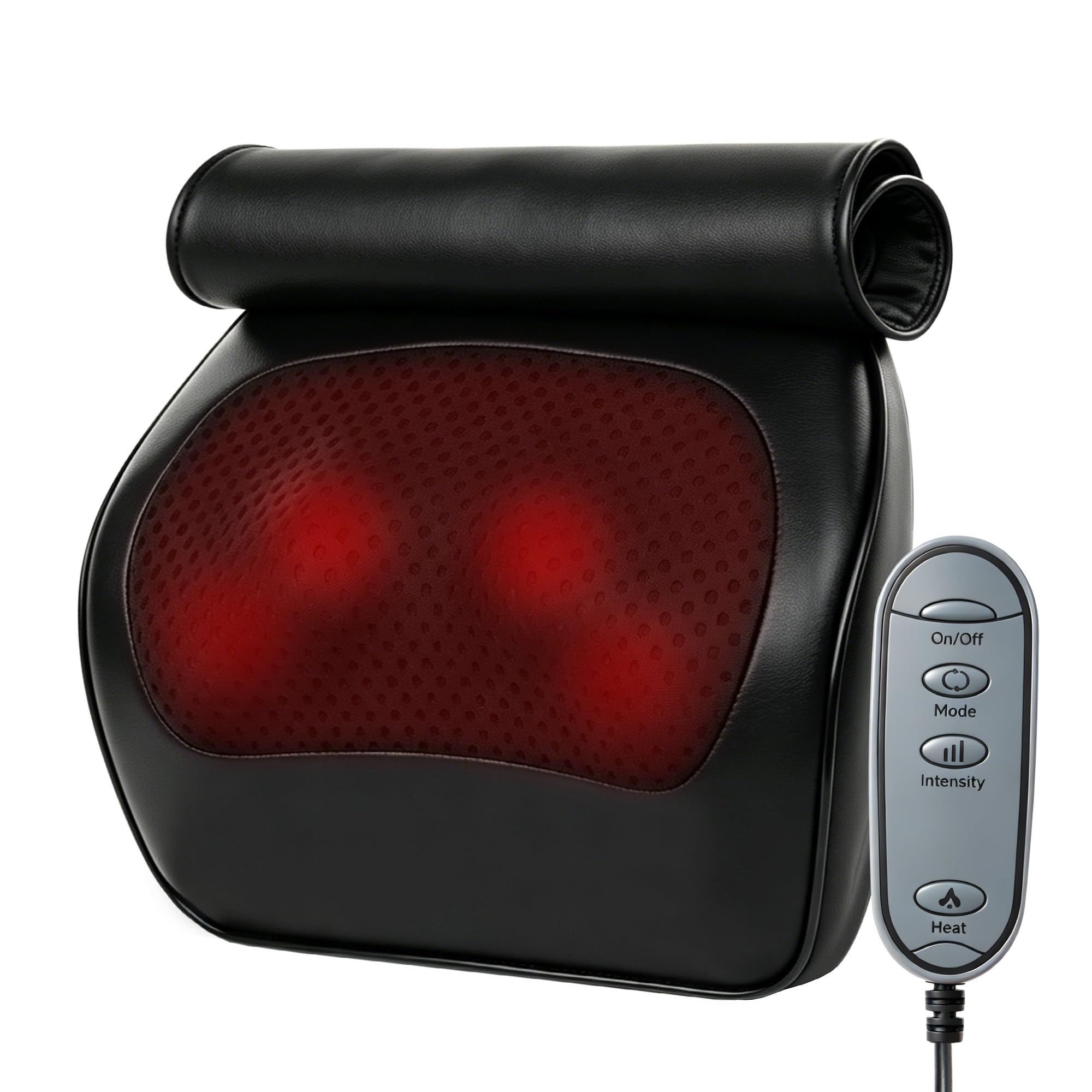 Real Relax Massagekissen mit Wärme, vielseitiges Shiatsu Massagegerät