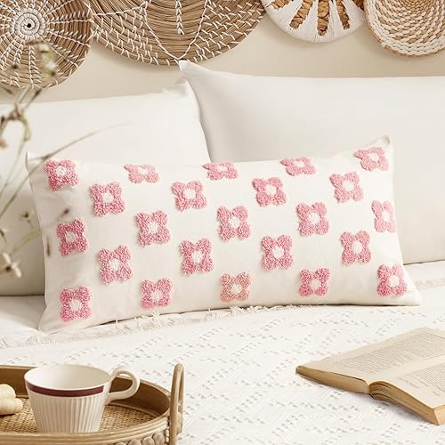 Miniatura 18 de EMEMA - Juego de 2 fundas decorativas para almohada de otoño, amarillas, de 18 x 18 pulgadas, con diseño de girasol jacquard y margaritas, funda de