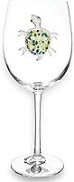 Vista 18 de THE QUEENS' JEWELS - Copa de vino sin tallo con joyas de pulpo, 623 ml - Deslumbrante y única - Cristalería decorada a mano - No pintada