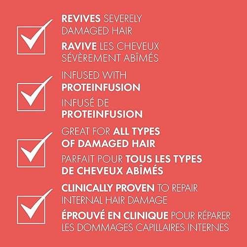 Miniatura 7 de Nexxus Bond Repair Champú, acondicionador y tratamiento intenso de Rebond paquete de 3 unidades para todo tipo de cabello dañado, con proteína de