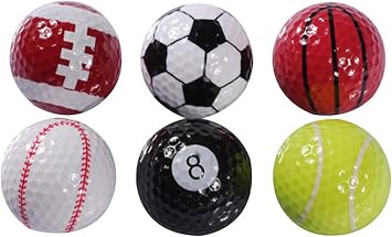 Amazon おもしろ ゴルフボール ユニーク デザイン 大会 ゴルフ コンペ 景品 ギフト 練習 スポーツ ボール 球 セット Btl ゴルフ