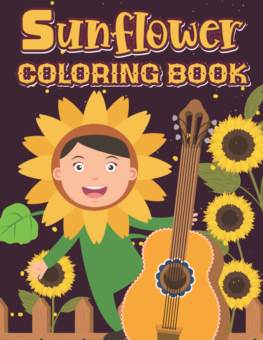 Sunflower :: coloring book for kids