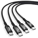 Besgoods USB C to USB C Cable 10 ft, 240W Type C Fast Charging PD3.1 48V/5A 20Gbps Data Transfer Monitor Display Video USB 3.2 Cord for MacBook Pro 16 M4 140W iPhone 17 Pro Max iPad Galaxy Pixel-2Pack