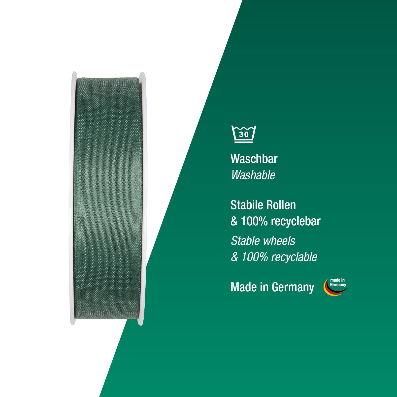 Halbach Seidenbänder Gift Ribbon, Width 25 mm, Length 25 m, Ribbon Made in Germany - Image 3