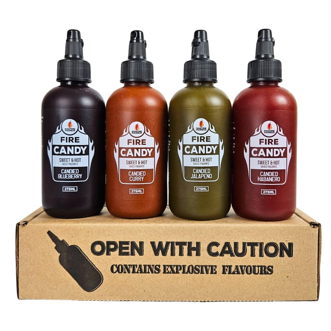 Maritime Madness, FireCandy Hot Sauce, Made in Canada, 4 x 275ml