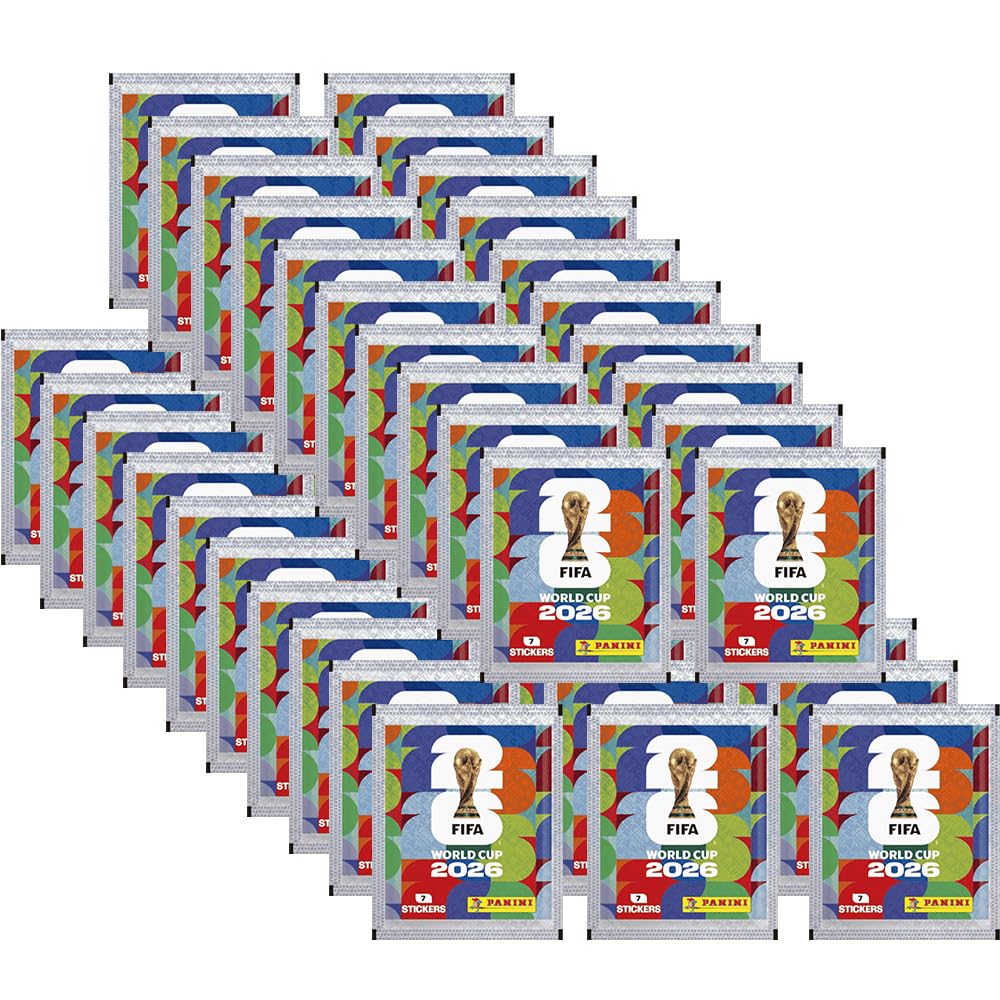 Paquete con pegatinas World Cup 2026, 1 álbum de recortes + 50 bolsas + fundas exclusivas Collect-it (paquete de marca propia)