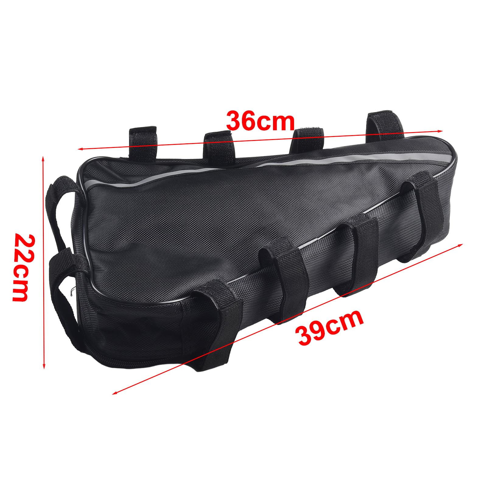 Wasserdichte Dreiecks-Batterietasche für Elektrofahrräder, dreieckige Fahrradrahmentasche, E-Bike-Hängetasche, Fahrrad, Rahmen-Batterietasche für Rennrad (39 x 36 x 22 cm)