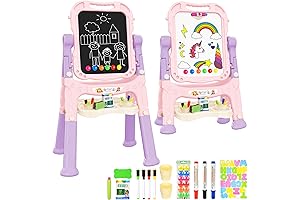 Adjustable Kids' Drawing Easel: Art Education and Creative Fun!