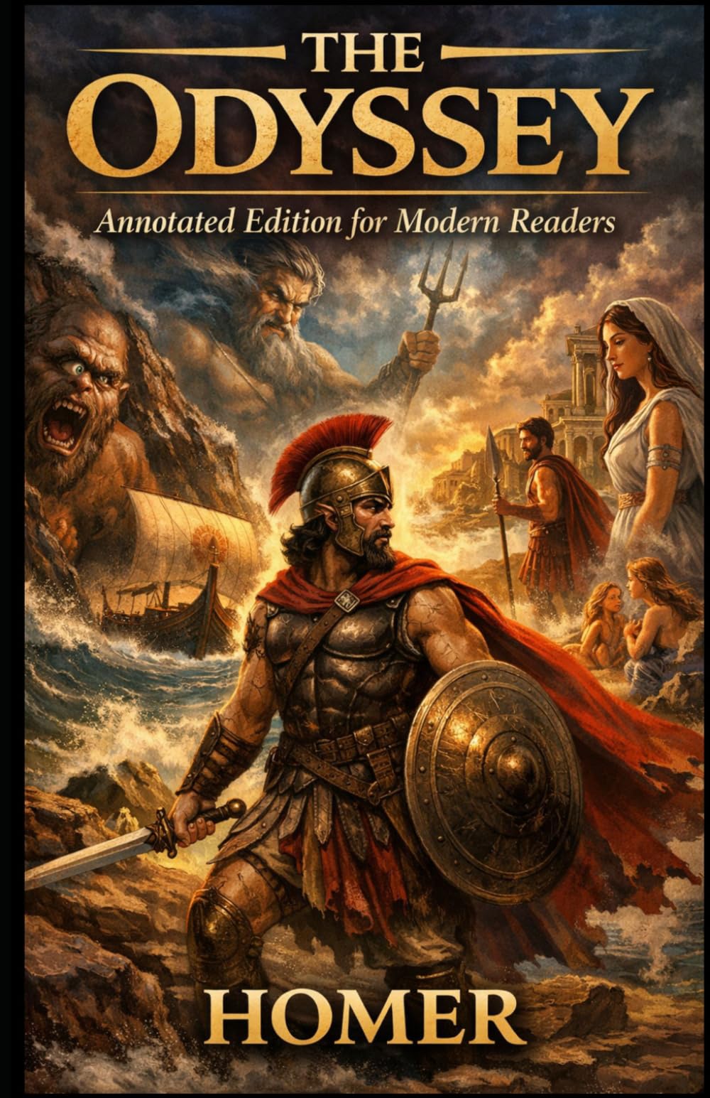 THE ODYSSEY - Annotated Edition for Modern Readers