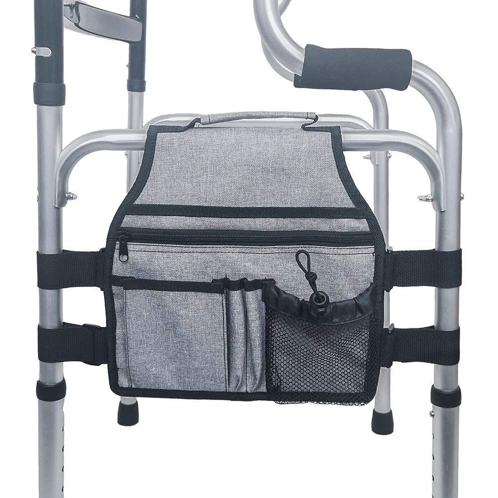 Borsa portaoggetti per Sedia a rotelle Borsa per Scooter Elettrico Borsa per Il Trasporto da Viaggio Custodia Bracciolo Laterale Leggero Rollator per sedie a rotelle Organizzatori e Articoli da
