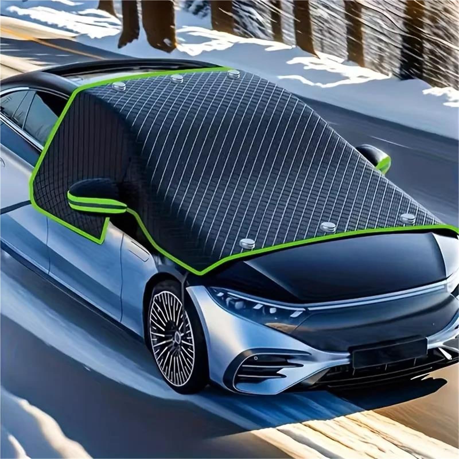 Copertura Parabrezza per Neve E Ghiaccio Protezione Antigelo per Parabrezza per Auto, per Tutte Le Stagioni