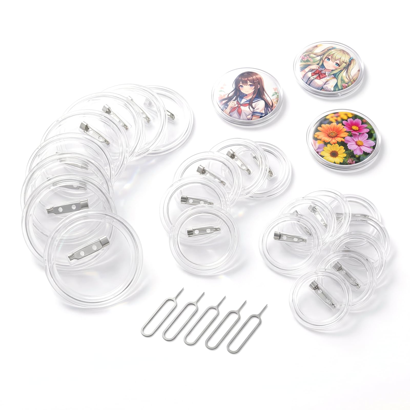 30 Pcs Badge Making Kit, Acrylic Badges Make Your Own Badges Kit