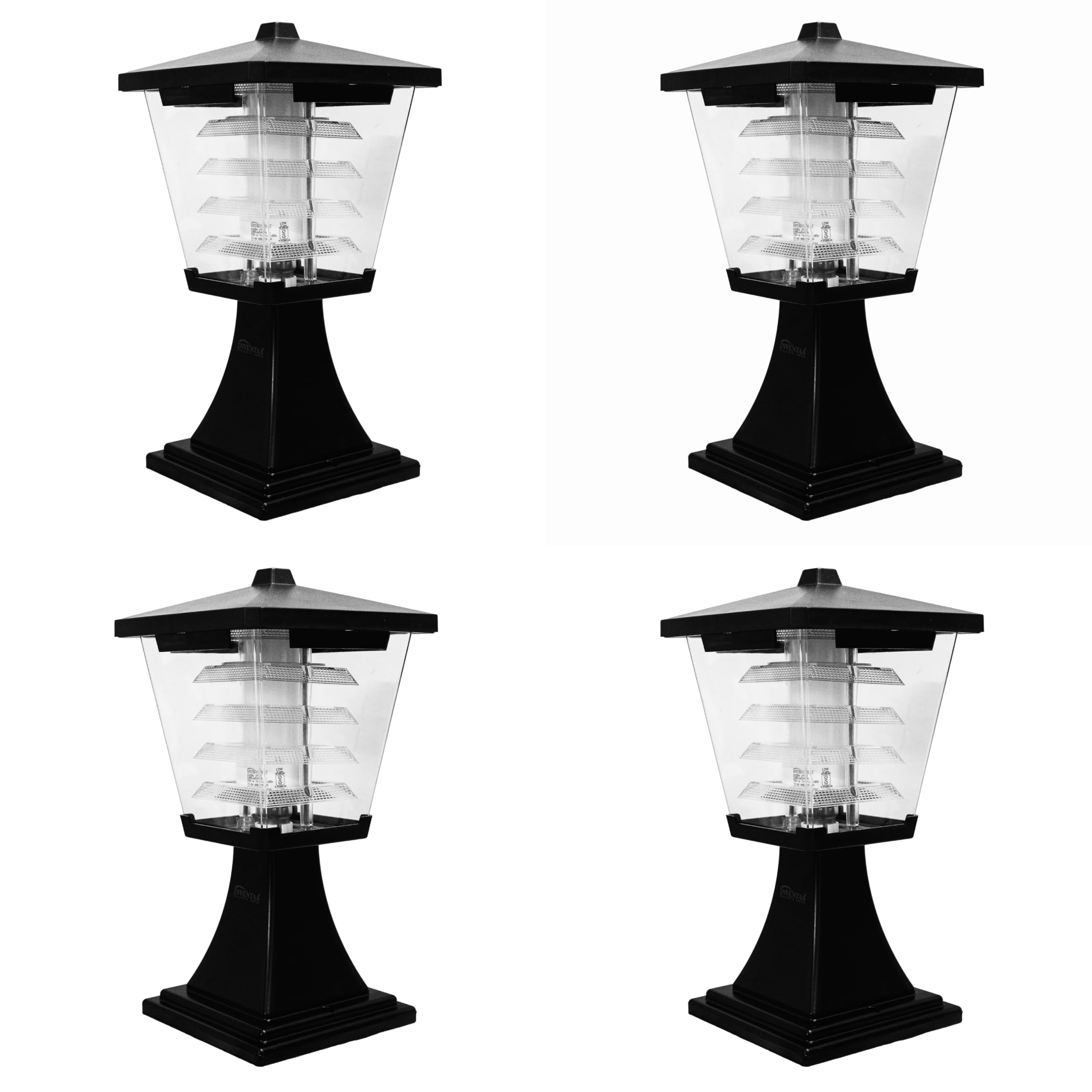 INVENTAA Mini Glasis LED Gate Light for Home Gate Waterproof + 12W Bulb | Rustproof Gate Lamps for Outdoor Waterproof Main Gate Light for Home Garden Compound Wall Gate Lights for Outdoor Waterproof