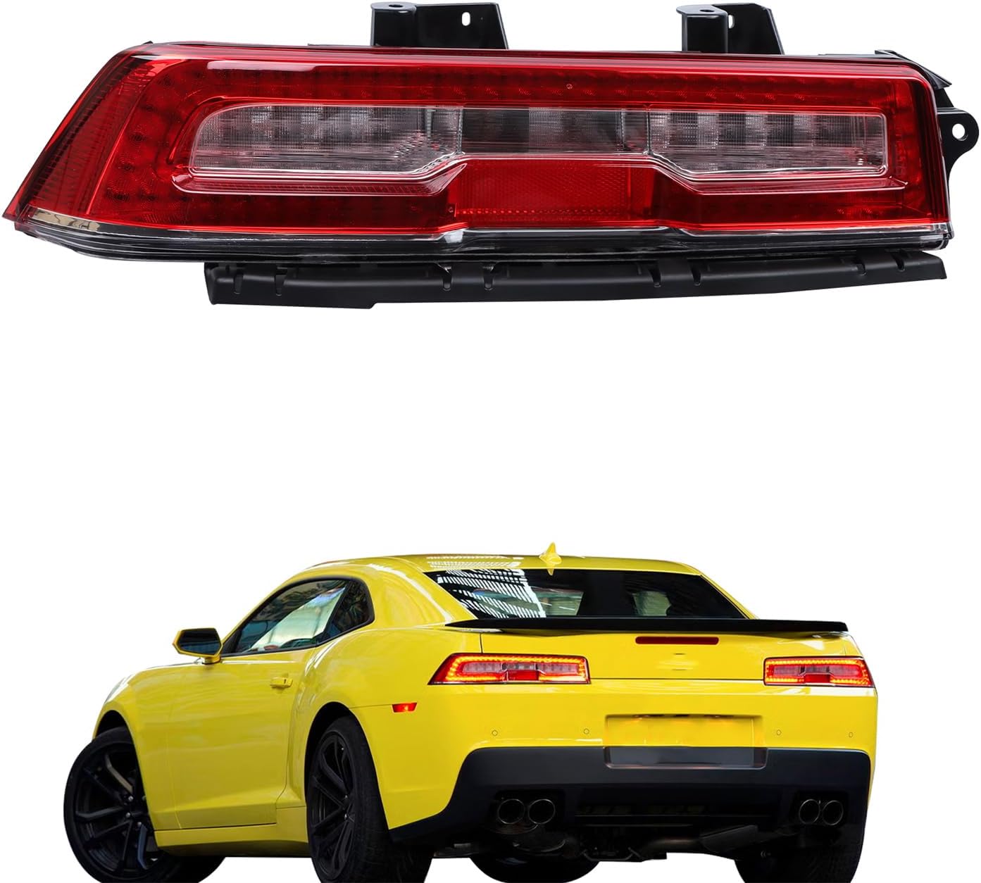 Driver Left Side Tail Light Replacement for Camaro 2014 2015 Rear Brake Tail Lamp Replacement for GM2800266 23256982