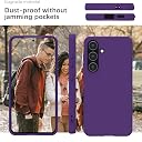 YATWIN Silicone Back Case for Samsung Galaxy S23 Plus, Soft-Touch Phone Back Cover for Samsung Galaxy S23 Plus - Purple gallery image