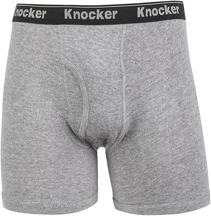 Knocker Mens Cotton Boxer Briefs, 2 pcs per Pack