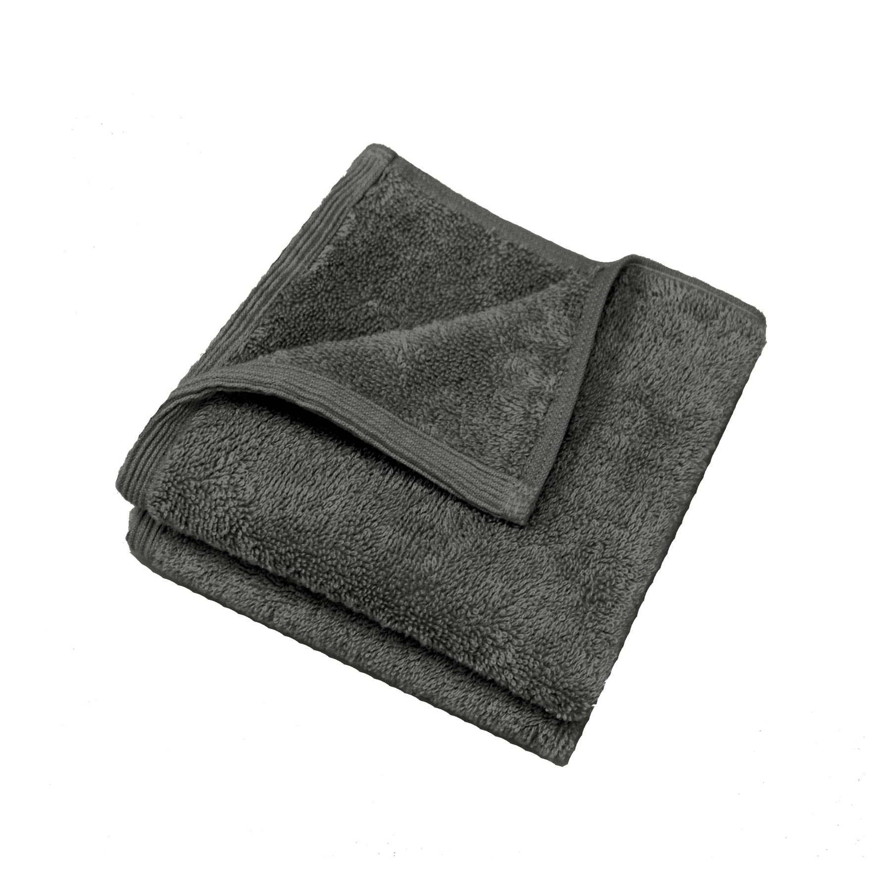 B&Q -  Bamboo Face ClothsPack Of 2 Face Flannels (Graphite)