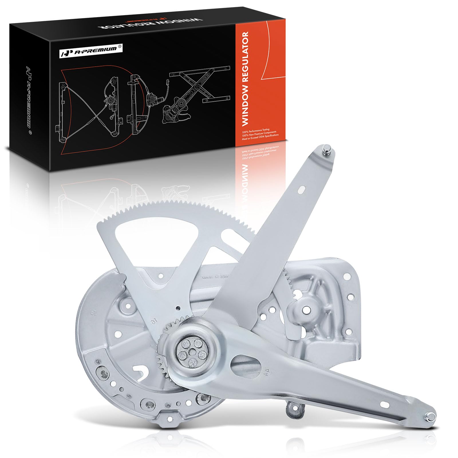 A-Premium Electric Power Window Regulator Without Motor Compatible with Volvo XC90 2003-2014, Front Right Passenger Side