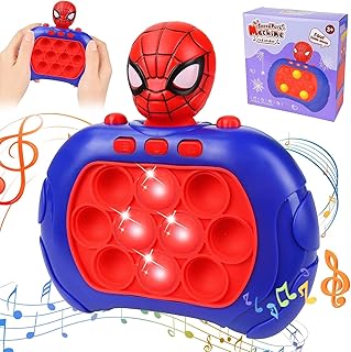 لعبة الدفع السريع فيدجيت بوب ات الإلكترونية المضيئة، لعبة فقاعات بوش بوب بتصميم جهاز تحكم، لعبة تنمي التطور المبكر وتنمية المهارات للأطفال والكبار