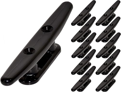 Miniatura 5 de Tacos de nailon negro para barco de 6 pulgadas (2, 5, 10 unidades)  Tacos de cuerda, kayak, tacos de muelle de barco  Ideal para decoración marina,