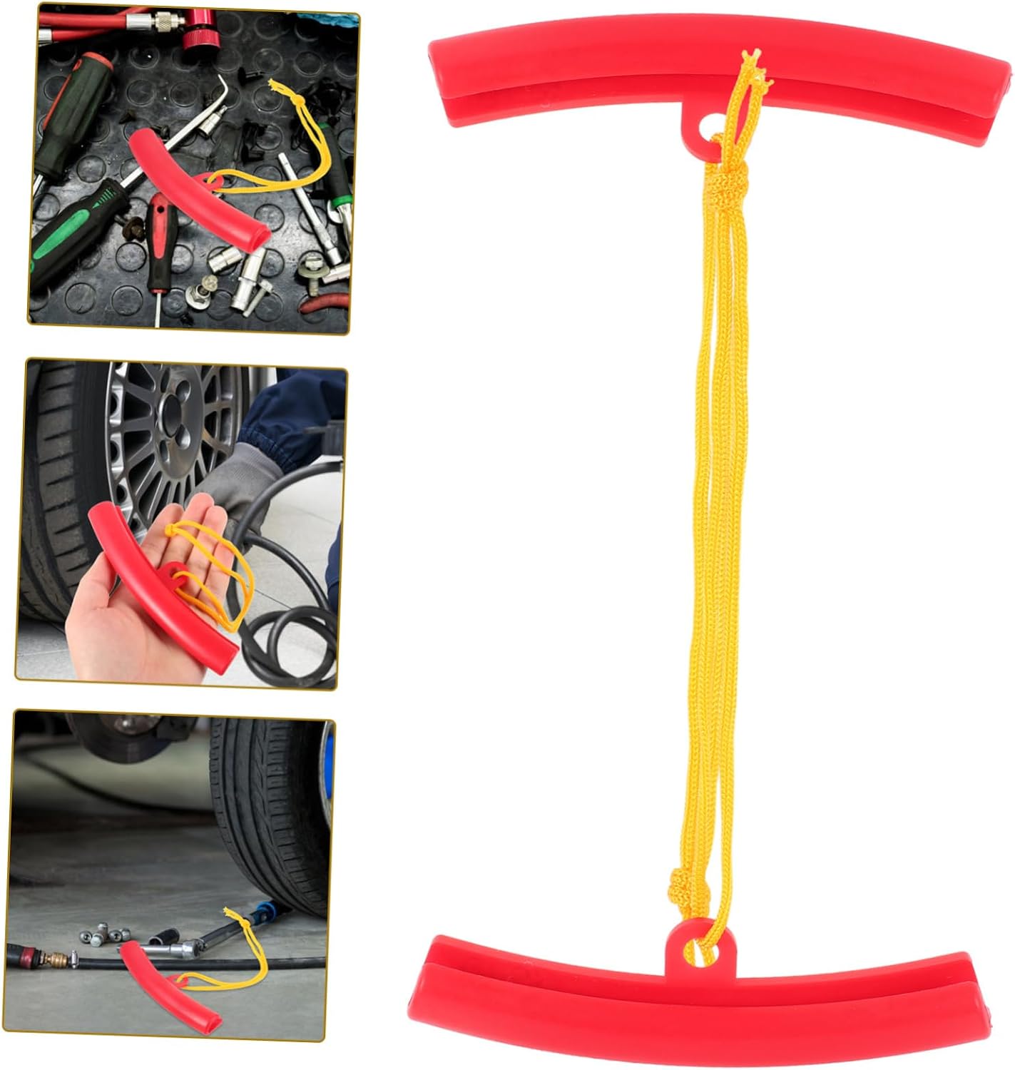Gatuida 4pcs Tire Removal Machine Protective Cover Rim Protector for Car Rim Guards for Car Rims Wheel Rim Covers Rim Protector Rings Tire Accessory Rim Savers Tyre Wheel Edges Savers, Red