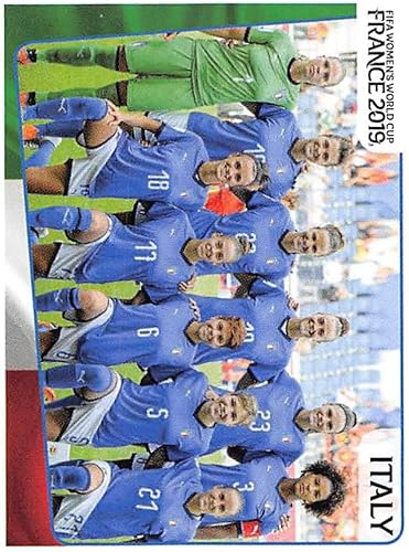 2019 Panini FIFA Women's World Cup France Album Stickers (Individual Sticker Only) Soccer #196 Italy Team Photo Italy 2 Inch by 2 12 Inch