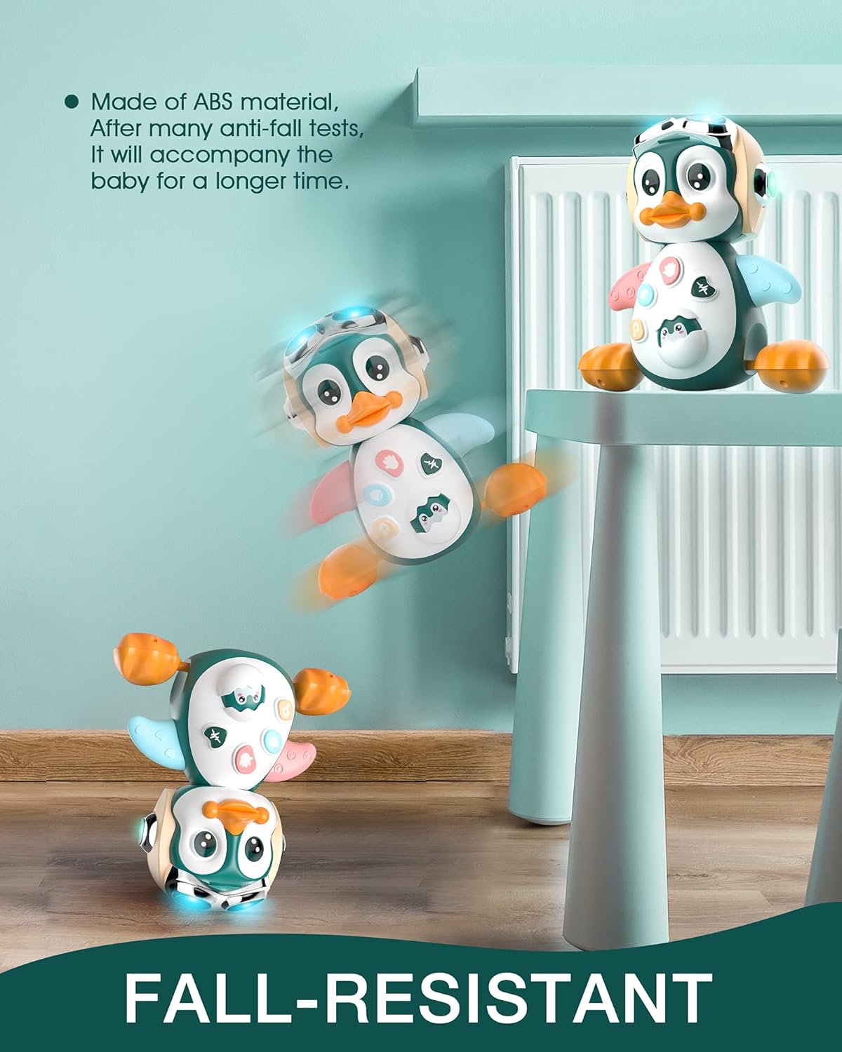 Cola Bear Baby Musical Toys 6 to 12 Months, Infant Crawling Toys for Boys and Girls with Music and LED Lights, Learning Dancing Singing and Walking Toy for Toddler : Toys & Games