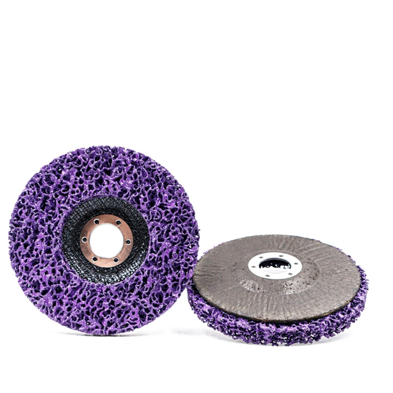 Rueda de Pulido, Discos de Aletas Discos de Tira Rueda de Pelado Amoladoras Angulares Disco Rueda Abrasiva Quitar Pintura Eliminación de Óxido Limpiar/Purple/8Pcs_100X16Mm