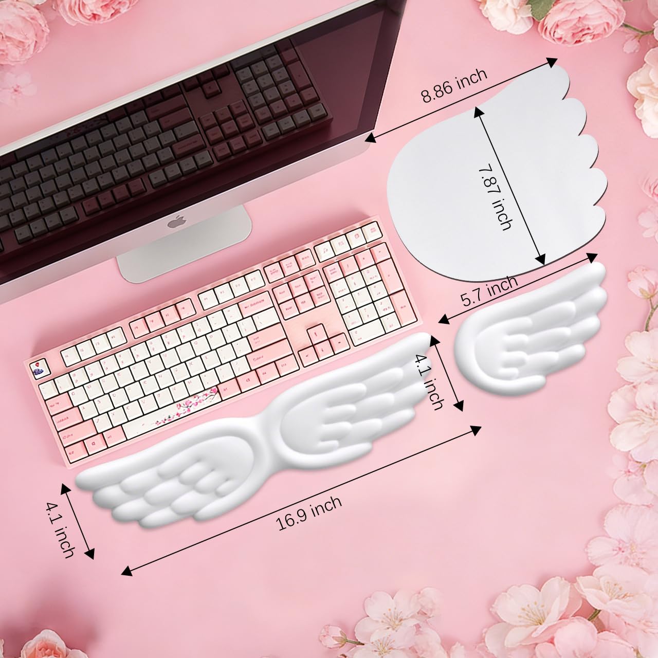 JIKIOU Angel Wing Wrist Rest - Ergonomic Comfort -6