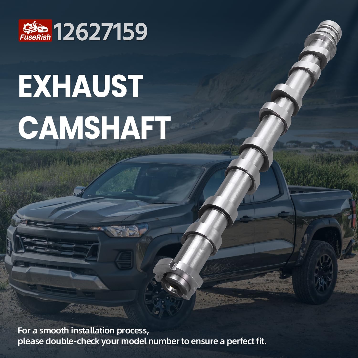 12627159 Engine Exhaust Camshaft Compatible with Buick Envision 2.5L 2017, for Chevy Colorado Impala Malibu 2015-2022, for Acadia 2.5L 2019, for for Canyon 2.5L 2018