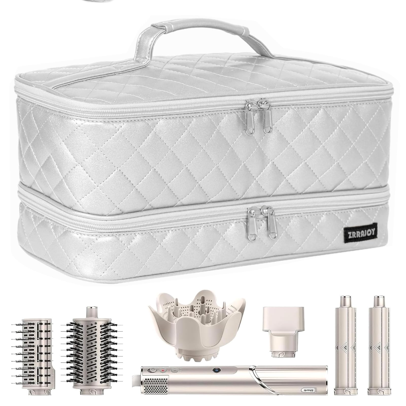 ZRRAJOY Double Layer Storage Case For Shark Flexstyle, Travel Carrying Case For Shark 430/440 Flexstyle, Organizer Bag For Shark Flexstyle/Dyson