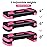 ZENY 31\'\' Aerobic Step Platform, Adjustable Exercise Workout Step with Stable Risers, Stand Up Steppers for Exercise at Home, Fitness Equipment for Home Gym (pink)