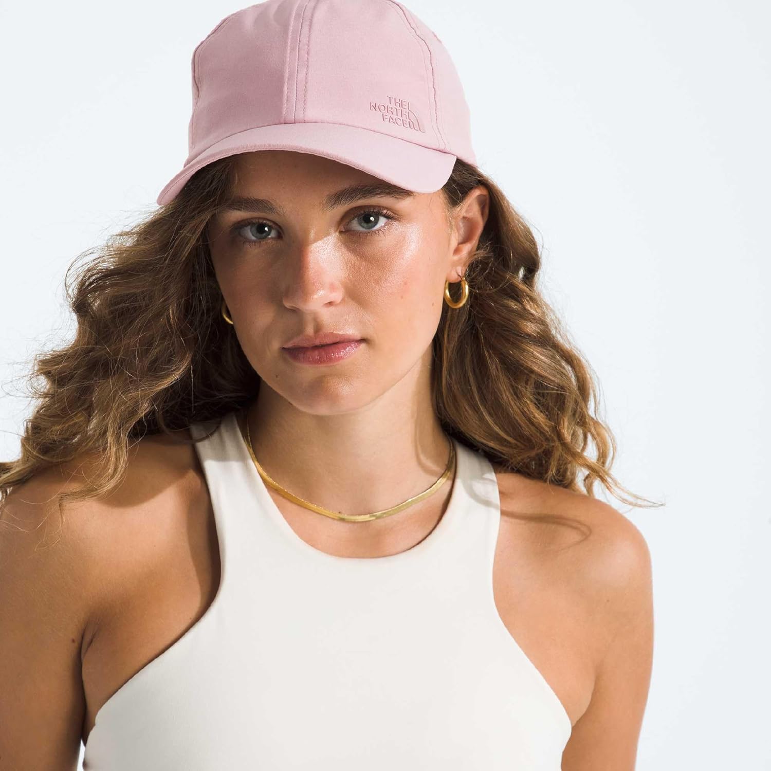 The North Face Never Stop Hat - Classic Fit Ball Cap for Men & Women, Breathable Sweatband, Unstructured Front Panels, Metal Pink, One Size
