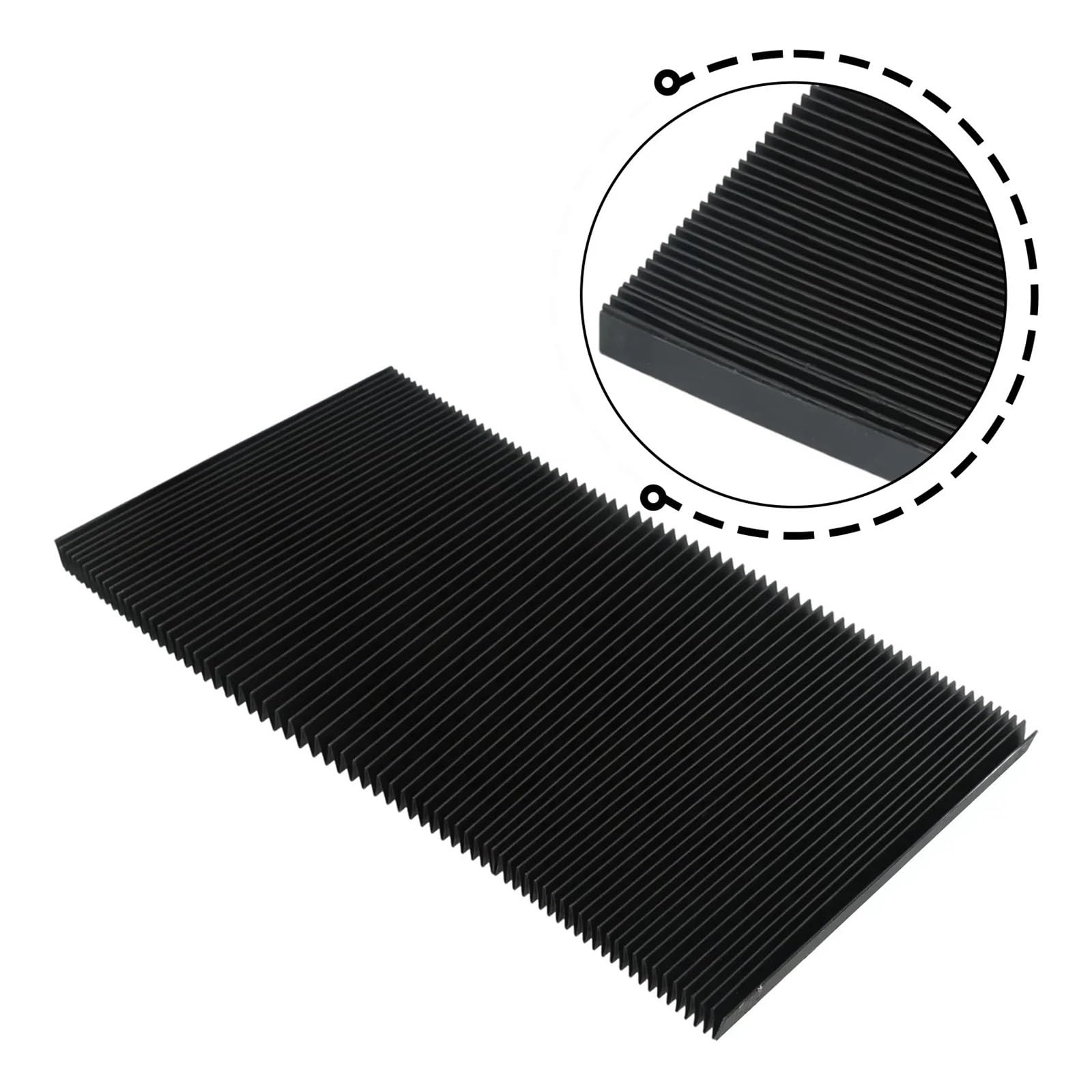 CNC-Maschinenschutz-Staubtuch 1pc CNC Maschine Werkzeug Abdeckung Tuch Fräsen Flexible Schutz Flache Akkordeon Faltenbalg for Graveur(200mm)