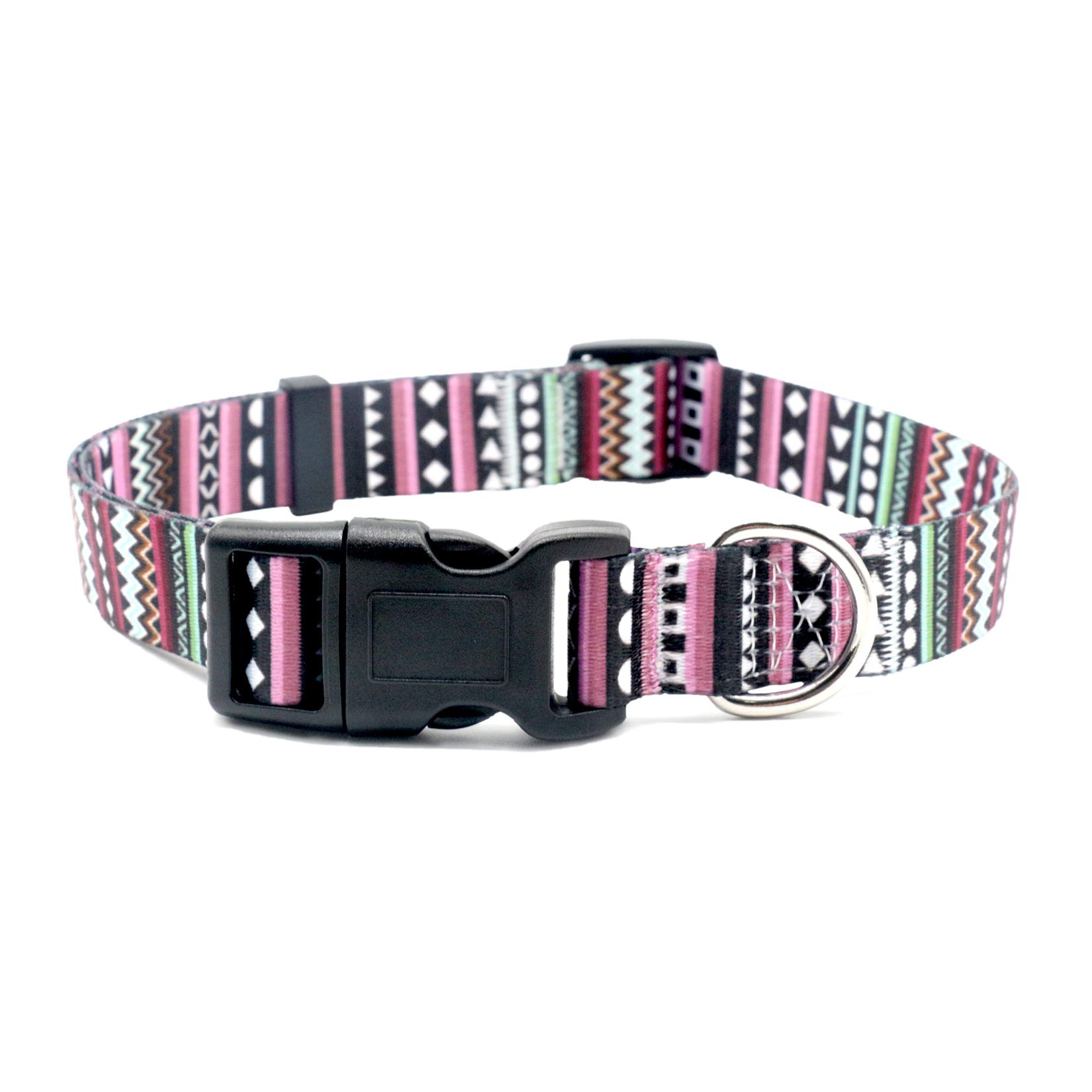 Cozilanz Dog Collar Floral Print Adjustable Buckle Pet Soft Collar for Small, Medium, Large Dog,Girls Female Dog