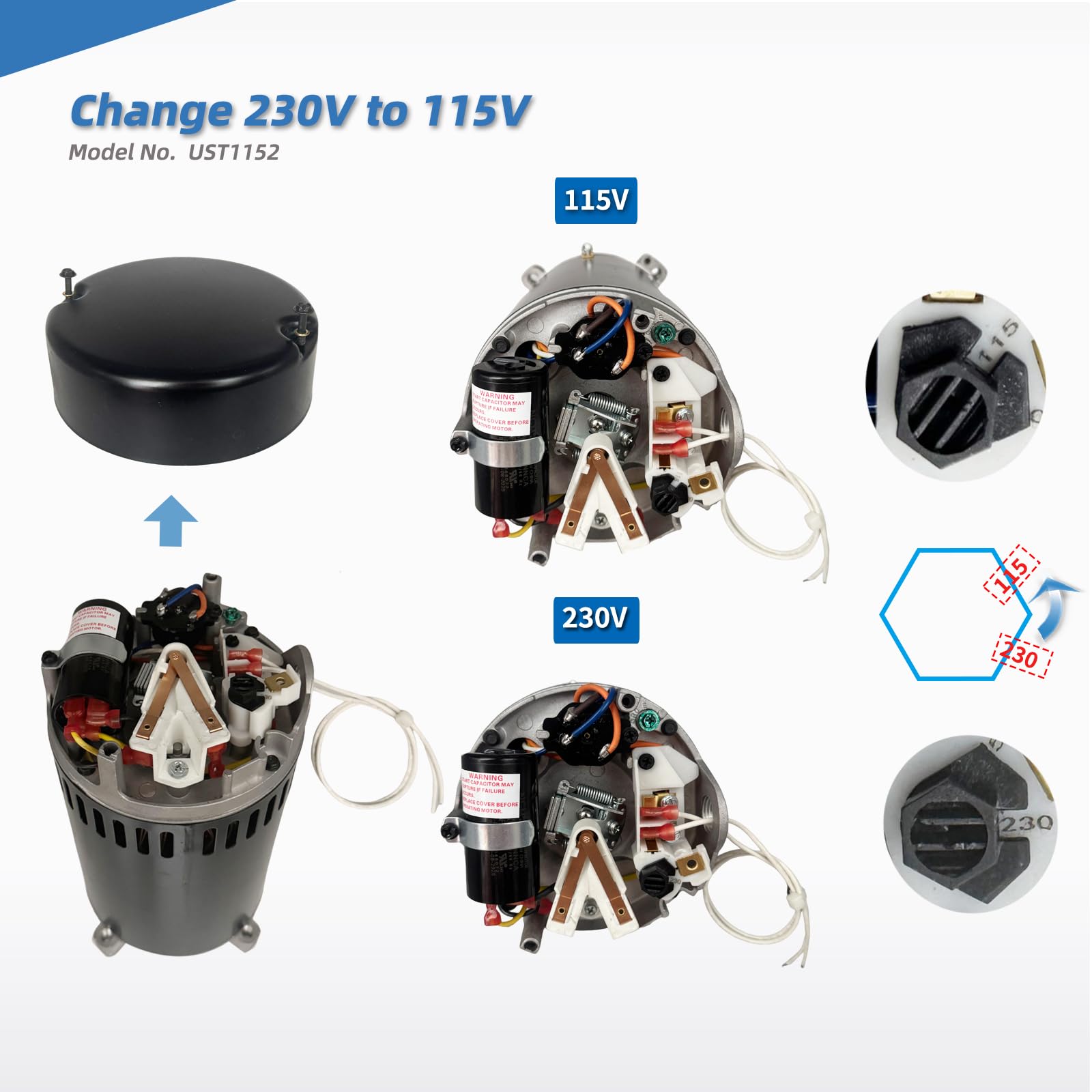 Amazon.com: UST1152 1.5HP Replaces Century/AO Smith Swimming Pool