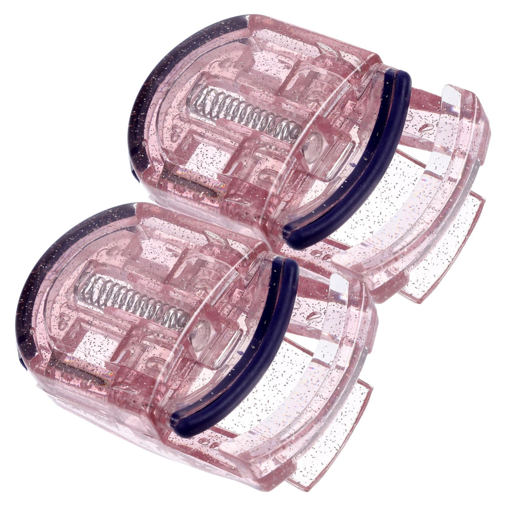 PartyKindom 2pcs Travel Eyelash Curler Set Replaceable Pads for Lashes Sturdy Curling Clips Perfect for Women
