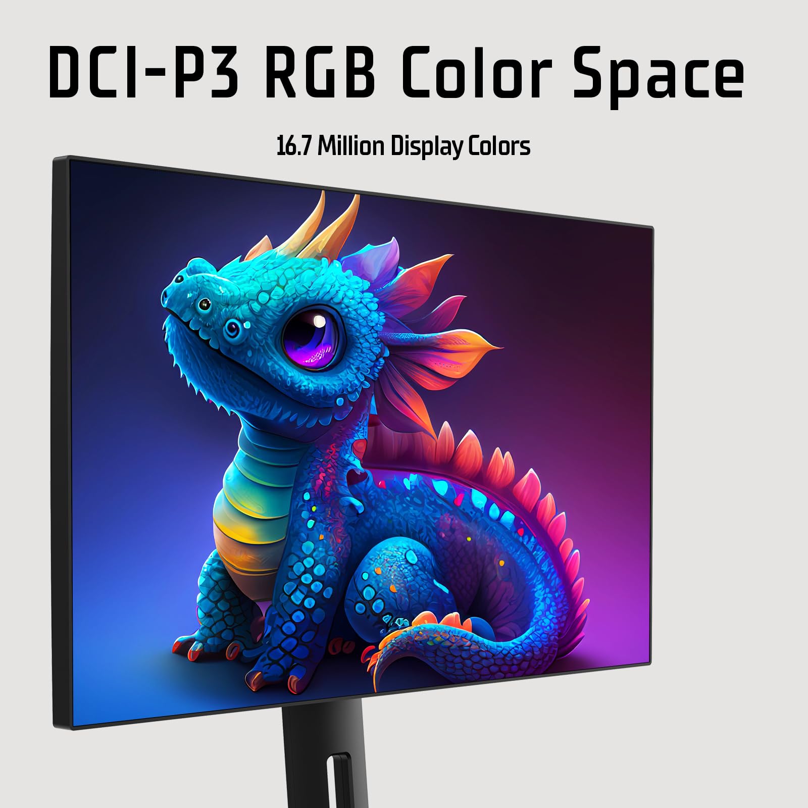 Itek Monitor GGF - 27 Pollici, Piatto, Risoluzione WQHD 2560x1440, Pannello IPS da 100Hz, Schermo 16:9, Risposta 4ms OD, Collegamenti HDMI e DP, USB-C, HDR, Adaptive Sync, Senza cornice
