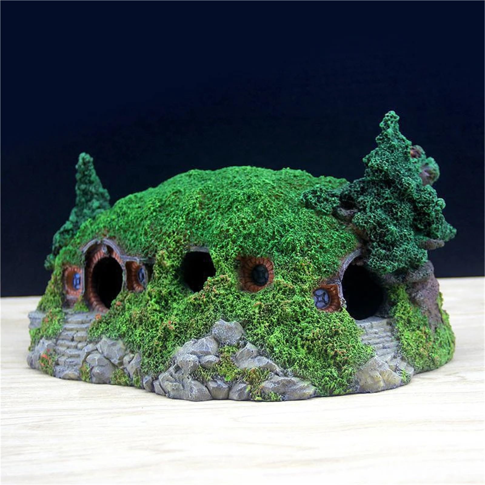 Decorazione Acquario Tunnel Casa in resina Acquario Roccioso Ornamento Castello paesaggistico