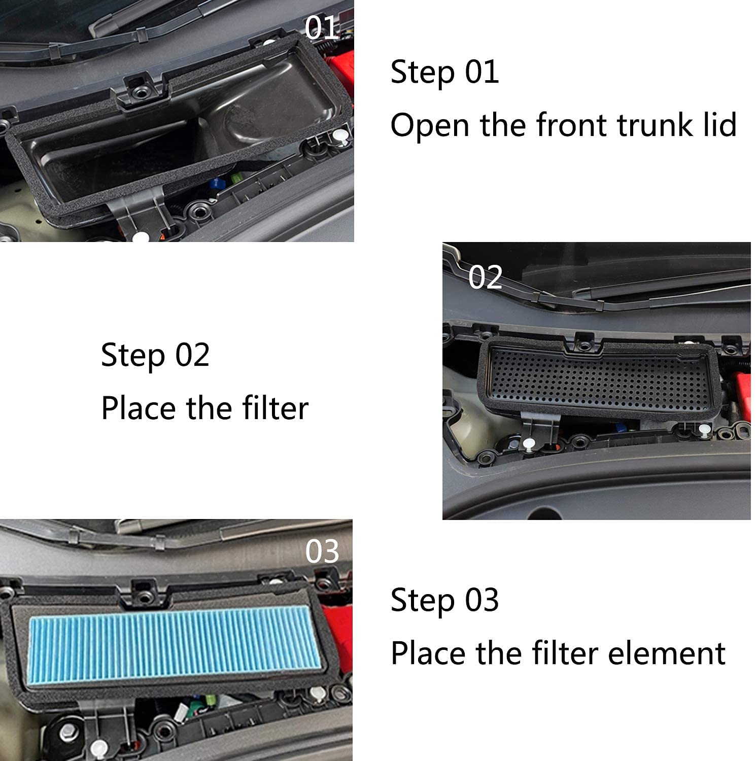 TopTech Air Intake for 2021 Tesla Model 3 Air Flow Vent Intake Air