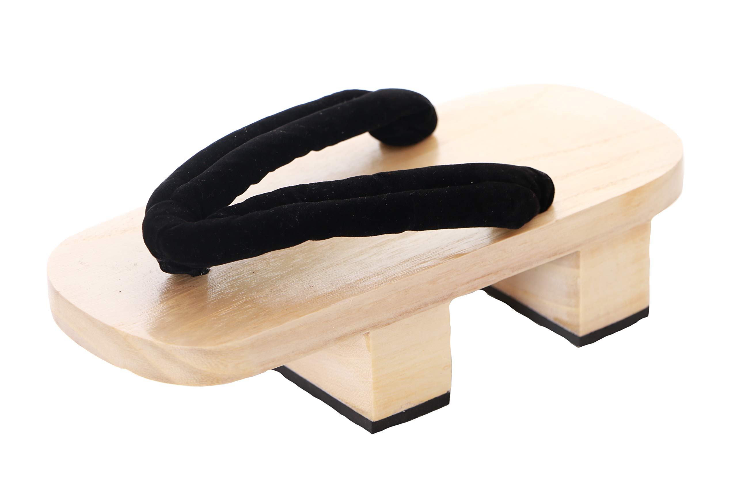 Kawaii-StoryK-G-20-1 Black Light Wood Japan Geta Unisex Sandals with Tabi Kimono Geisha Kendo Samurai