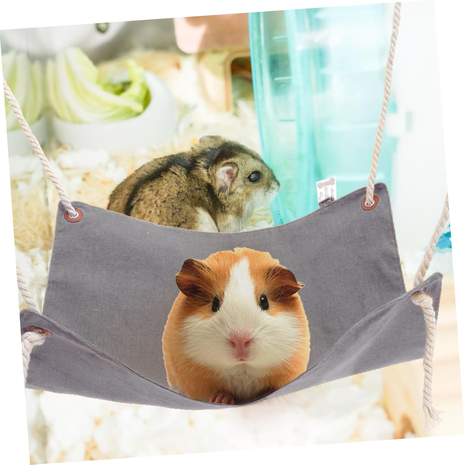 review Milisten Small Animals Hanging Nests Cats Bed Cat Bed Kitten Hammock Hamster Hammock Multifunctional Pet Hammock Cat House Hanging Bed Cat Cage Hammock The Swing Cotton Linen Breathable