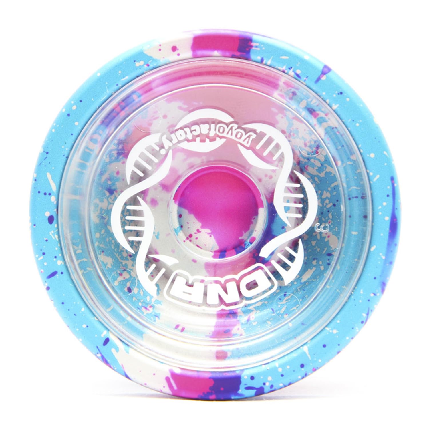 YoYo Factory DNA Jo jo – Metall Profi JoJo mit Leerlauf und Kugellager – Yoyo für DNA-Tricks – Spielzeug für Kinder & Erwachsene - Galaxy