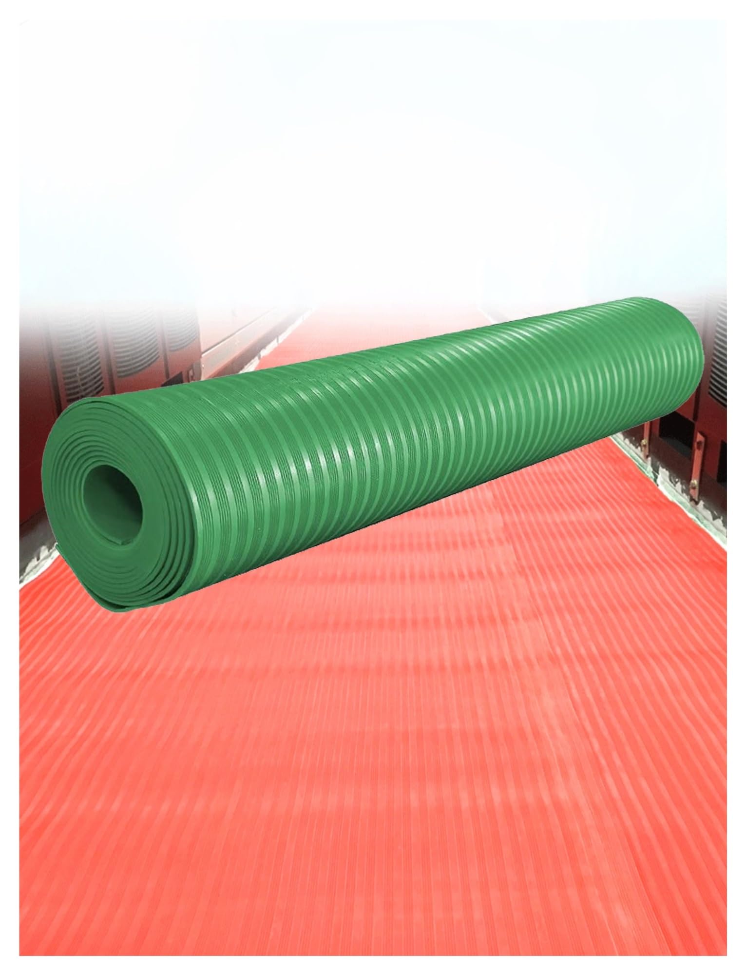 Tapis de sécurité électrique en caoutchouc vert 100x10cm pour atelier